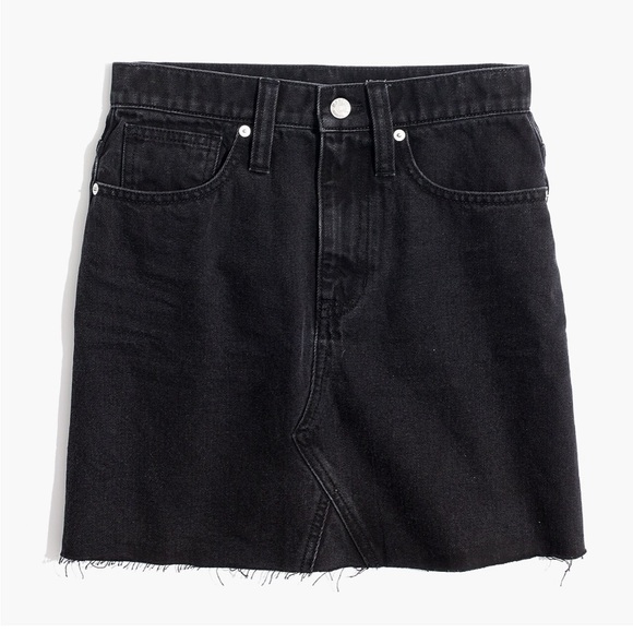 Madewell Denim Frisco Mini Skirt Lunar Wash Size 8 - Picture 2 of 10